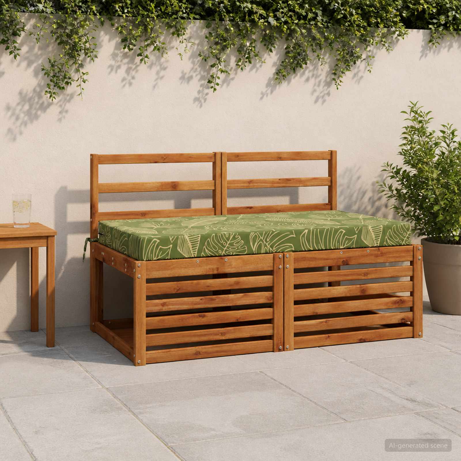 Zitkussen SOEST 100% Polyester Bladontwerp 120 x 80 x 10 cm image 1