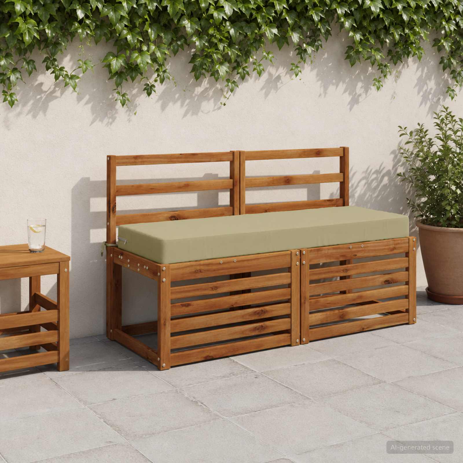 Zitkussen SOEST 100% Polyester Lichtgroen 120 x 40 x 10 cm image 1