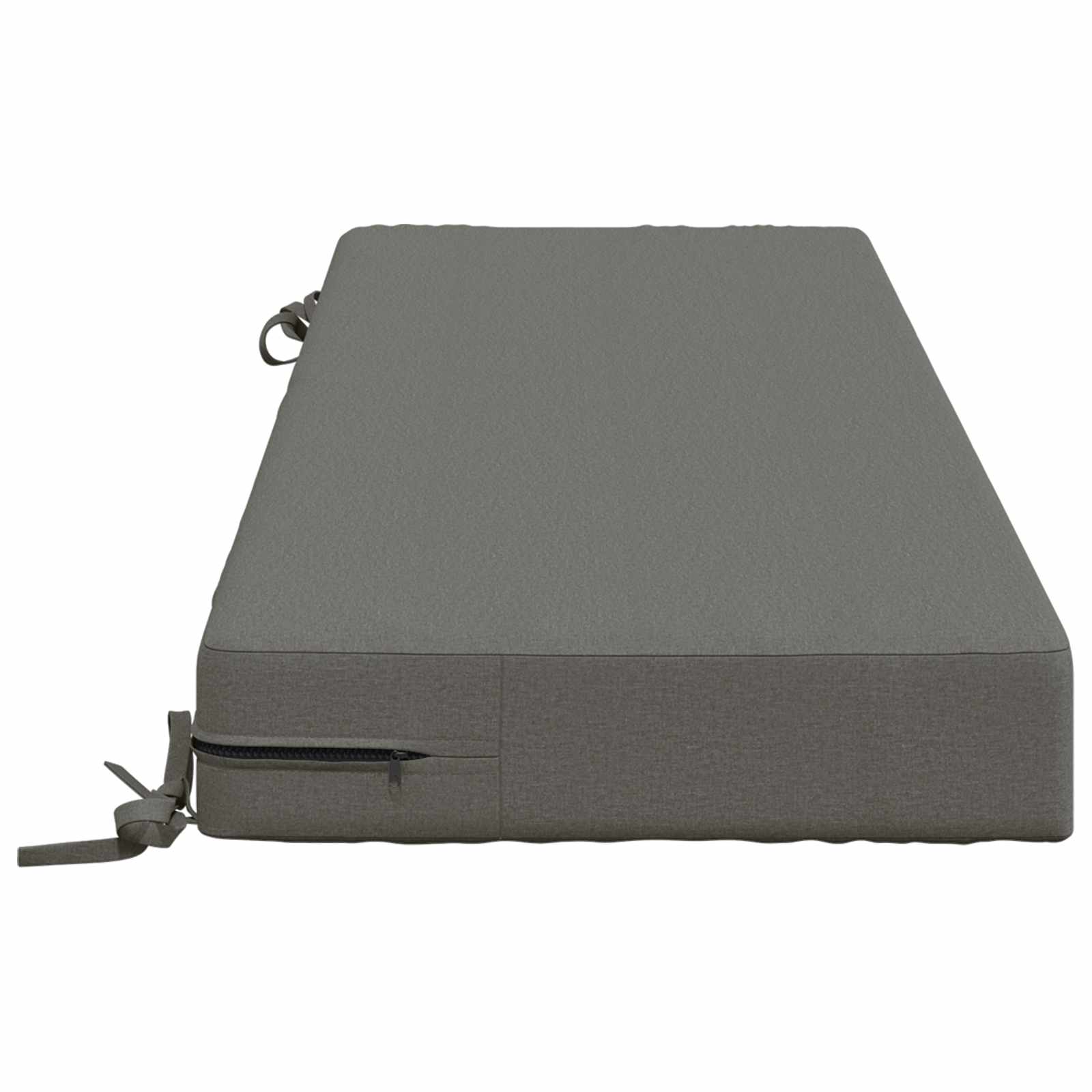 vidaXL Rugkussen SOEST 100% Polyester Grijs 120 x 40 x 10 cm, foto 4