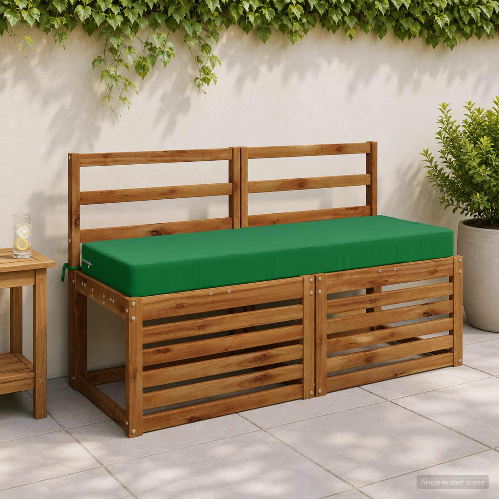 Zitkussen SOEST 100% Polyester Groen 120 x 40 x 10 cm image 1