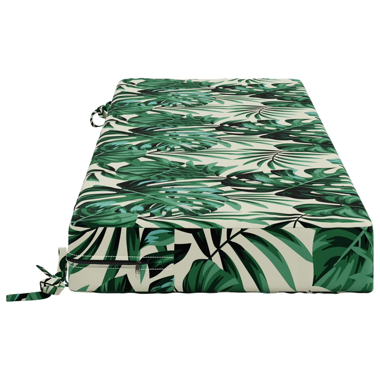 Zitkussen SOEST 100% Polyester Bladpatroon 120 x 40 x 10 cm image 3