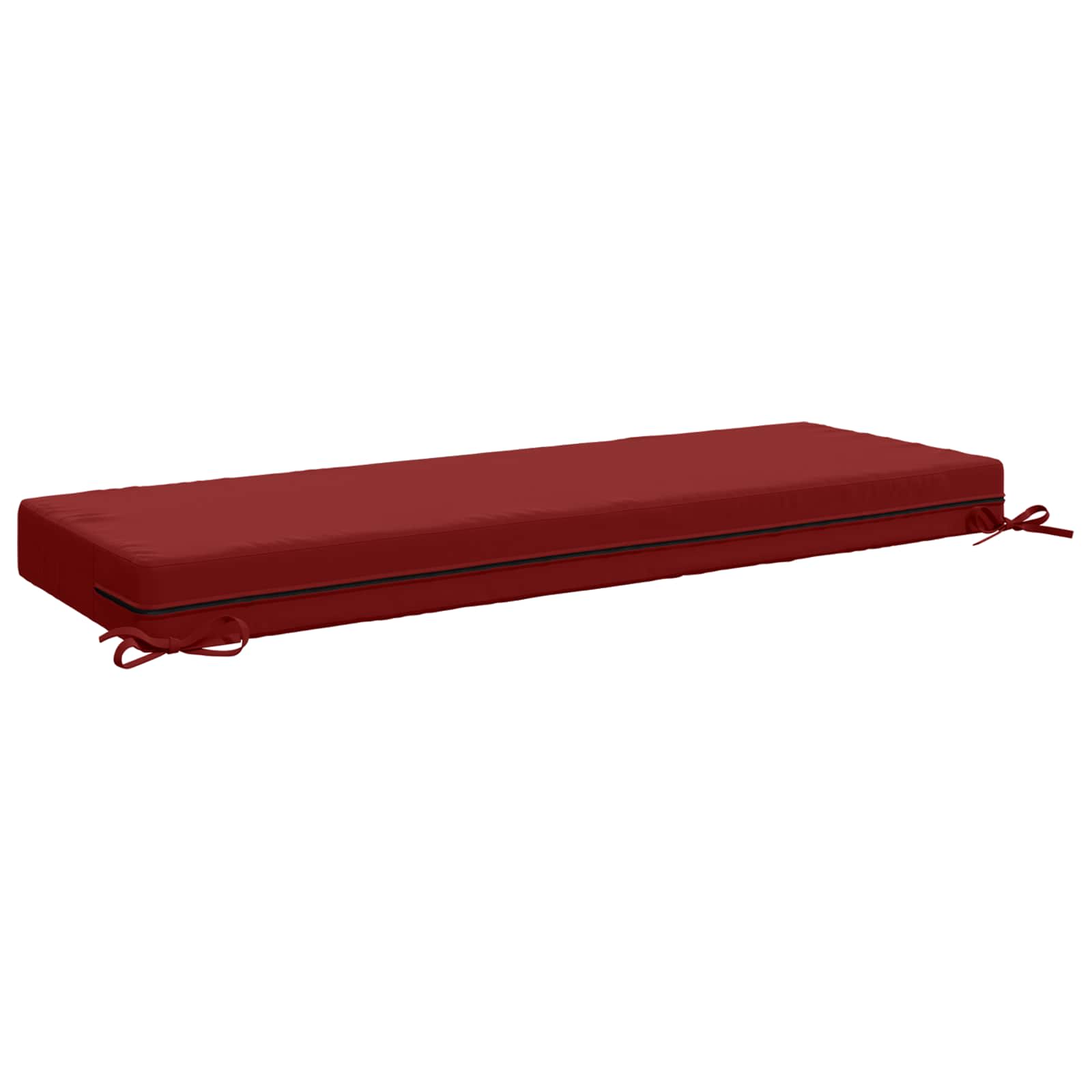 Zitkussen SOEST 100% Polyester Wijnrood 120 x 40 x 10 cm image 4