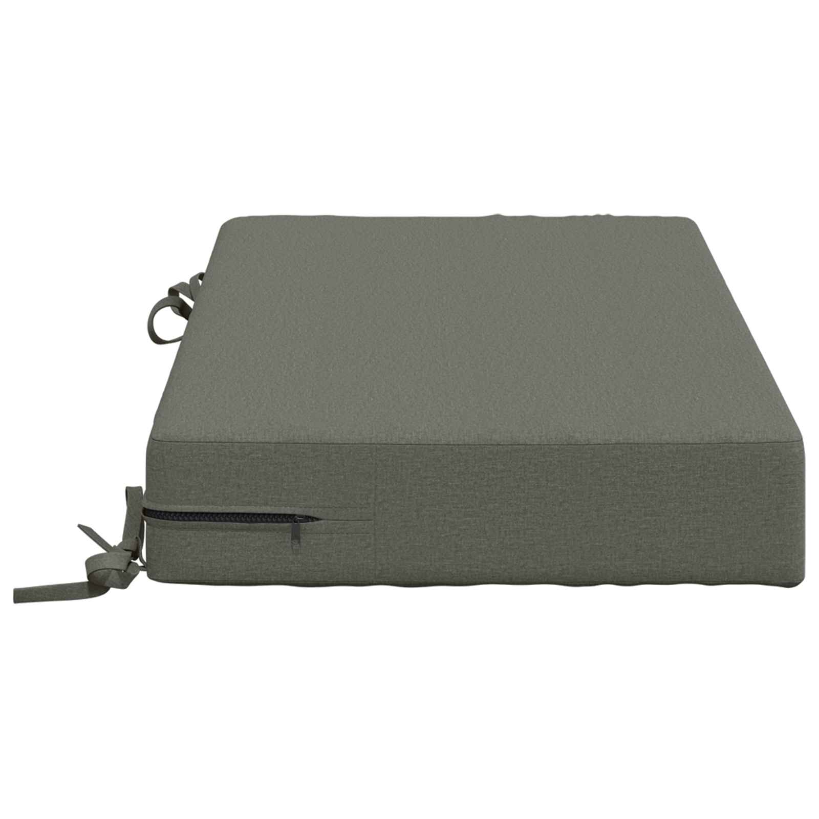 vidaXL Rugkussen SOEST 100% Polyester Grijs 70 x 40 x 10 cm, foto 4