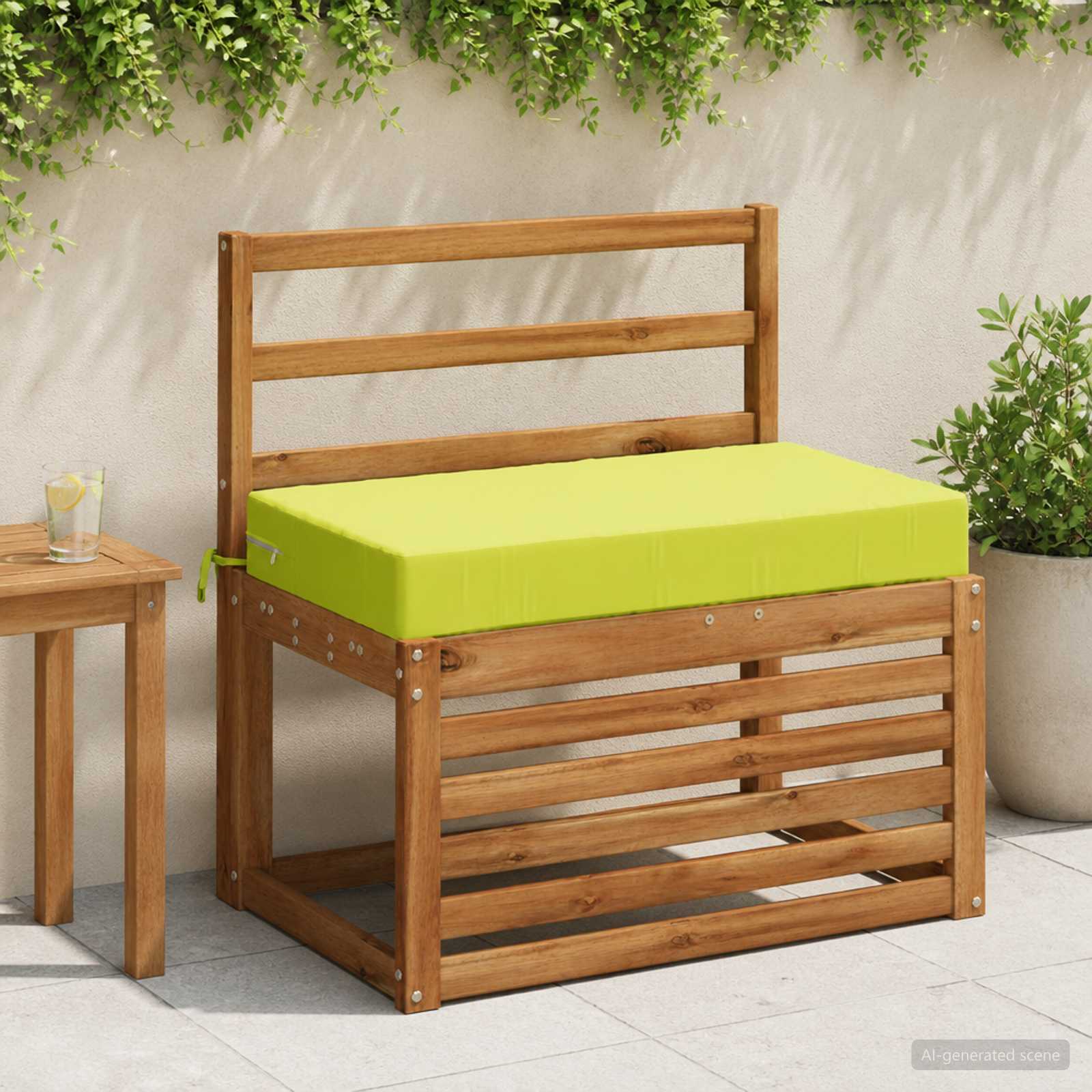Zitkussen SOEST 100% Polyester Helder groen 70 x 40 x 10 cm image 1