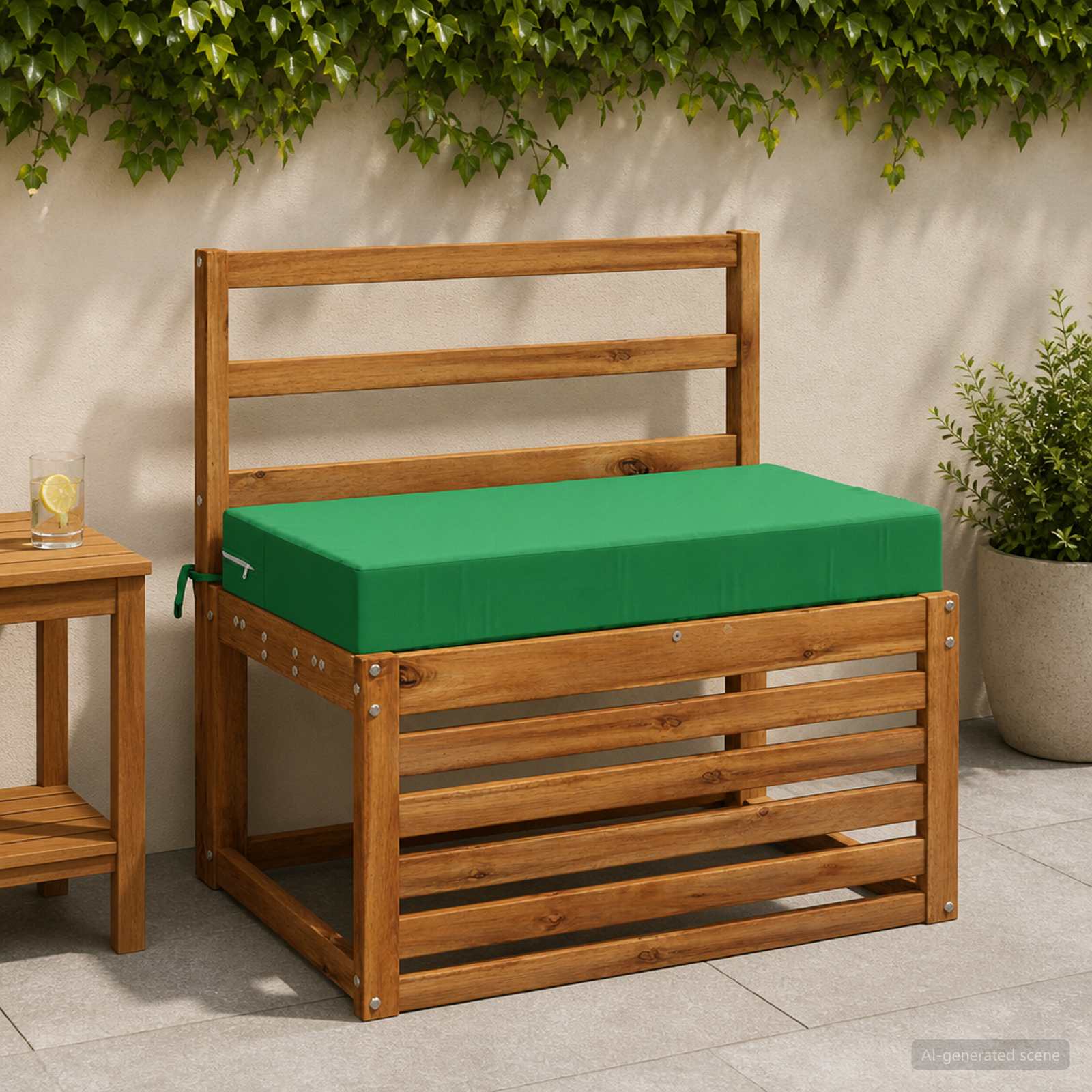 Zitkussen SOEST 100% Polyester Groen 70 x 40 x 10 cm image 1