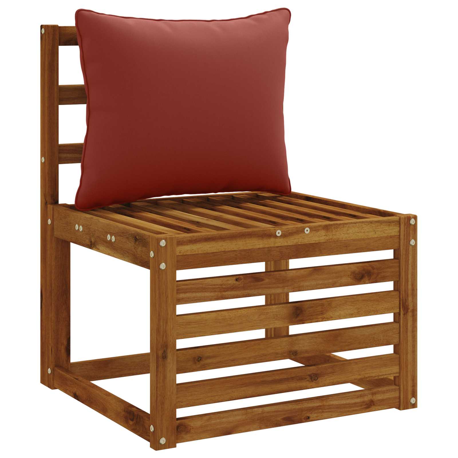 1-Delig Rugkussen PUTTEN 100% Polyester Rood 50 x 40 x 15 cm image 2