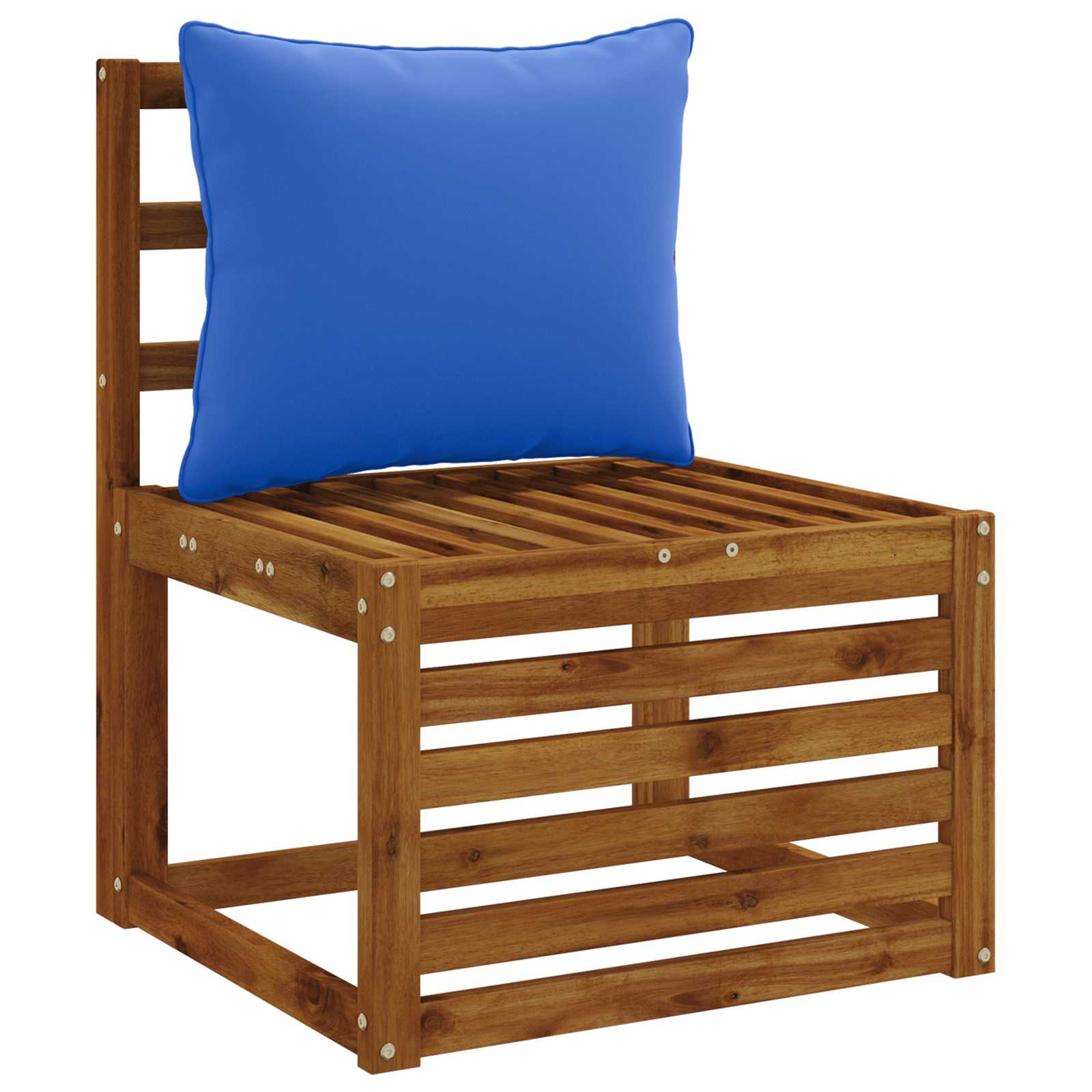 1-Delig Rugkussen PUTTEN 100% Polyester Koninklijk Blauw image 3