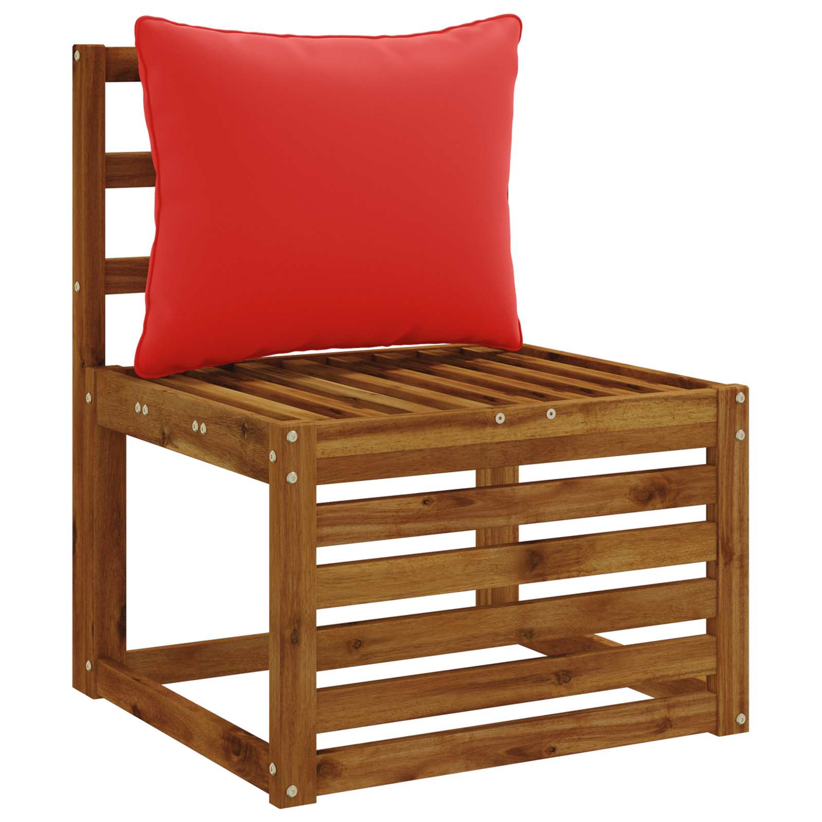 1-Delig Rugkussen PUTTEN 100% Polyester Rood 50 x 40 x 15 cm image 2