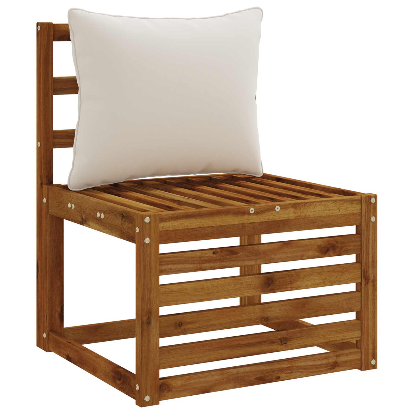 1-Delig Rugkussen PUTTEN 100% Polyester Wit 60 x 40 x 15 cm image 3