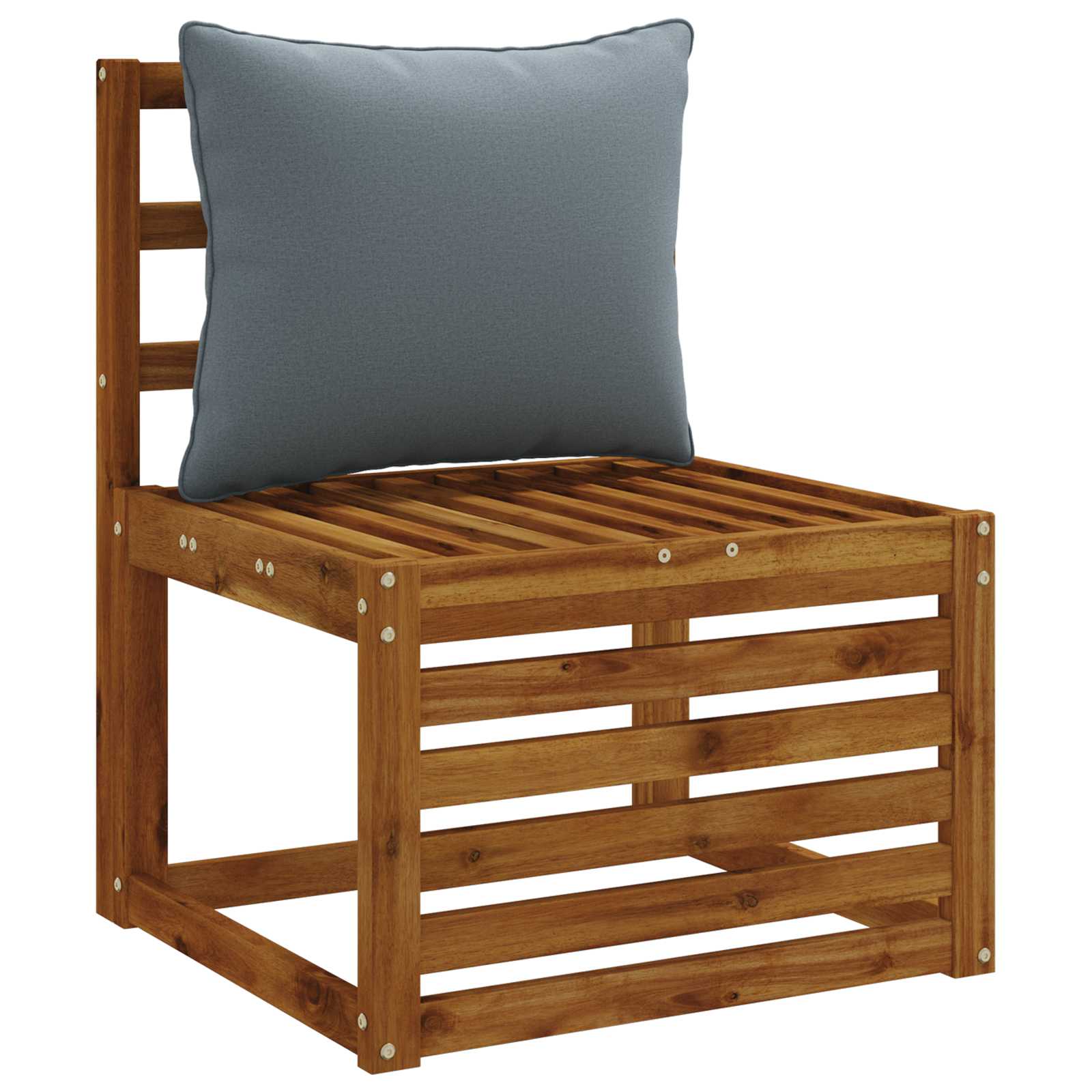 1-Delig Rugkussen PUTTEN 100% Polyester Blauw 60 x 40 x 15 cm image 3