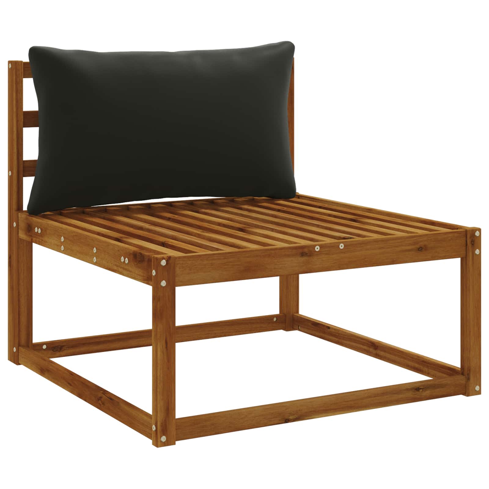 1-Delig Rugkussen PUTTEN 100% Polyester Zwart 70 x 40 x 15 cm image 3