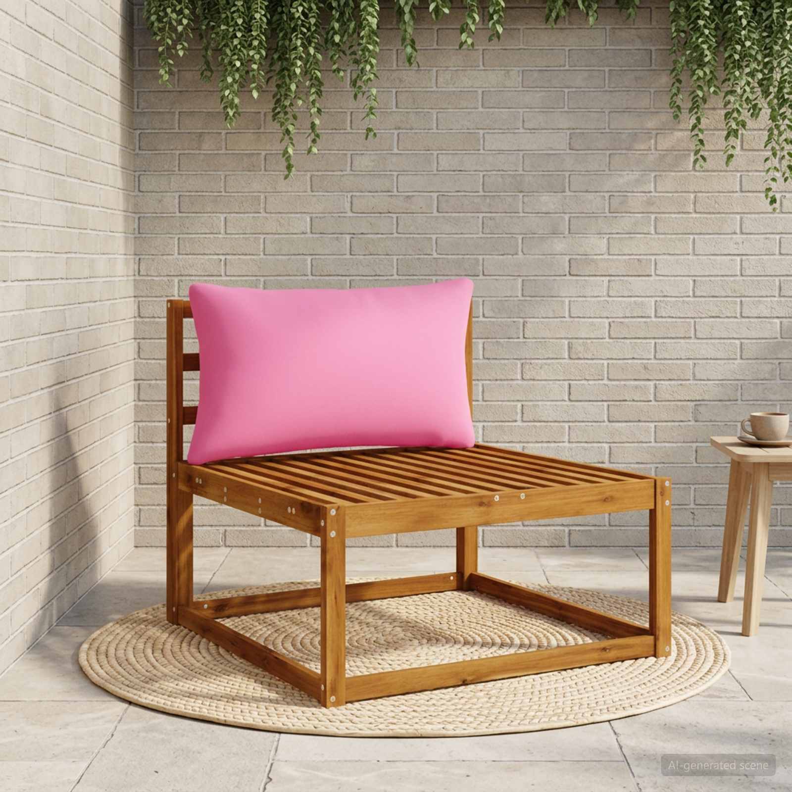 1-Delig Rugkussen PUTTEN 100% Polyester Roze 70 x 40 x 15 cm image 1