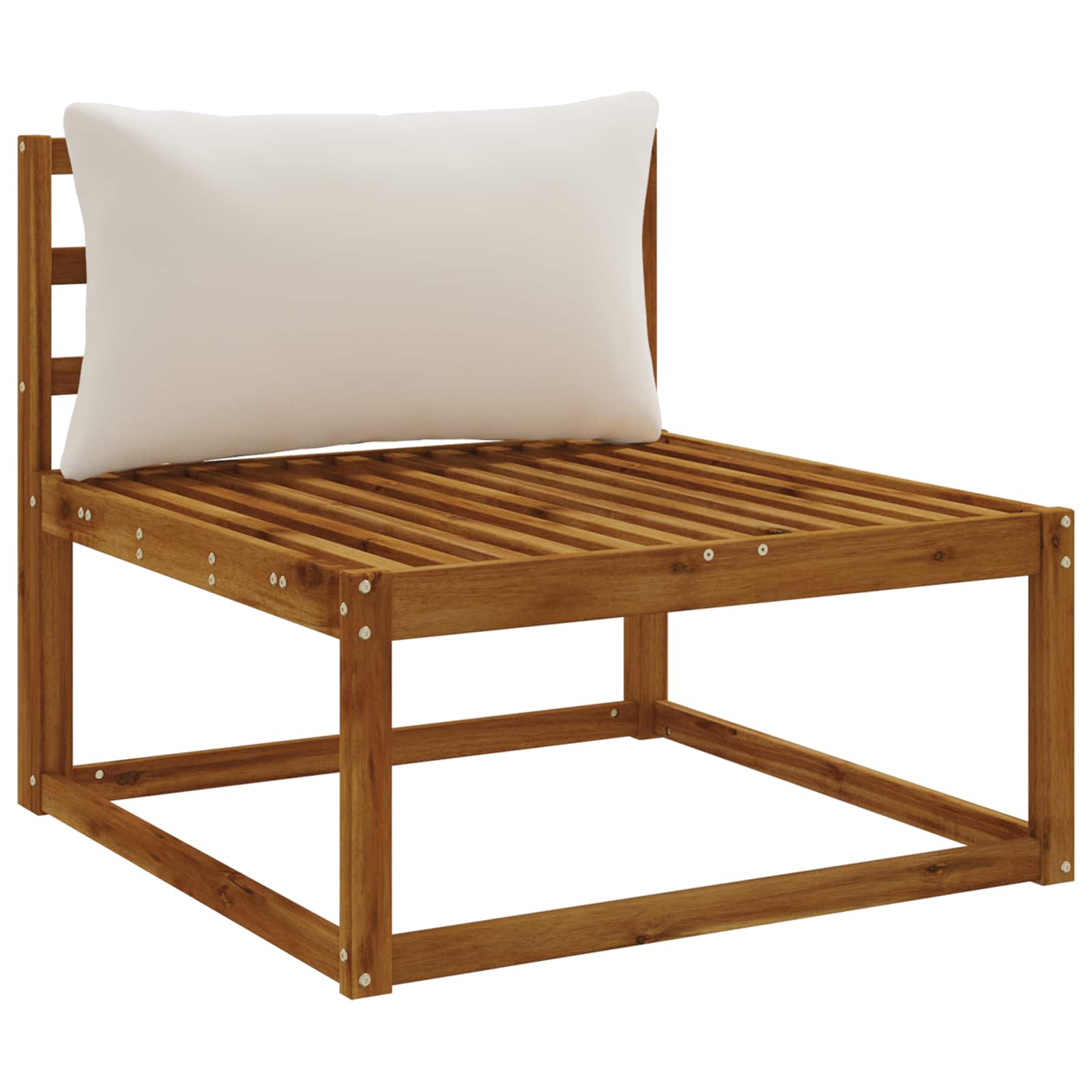 1-Delig Rugkussen PUTTEN 100% Polyester Wit 80 x 40 x 15 cm image 3