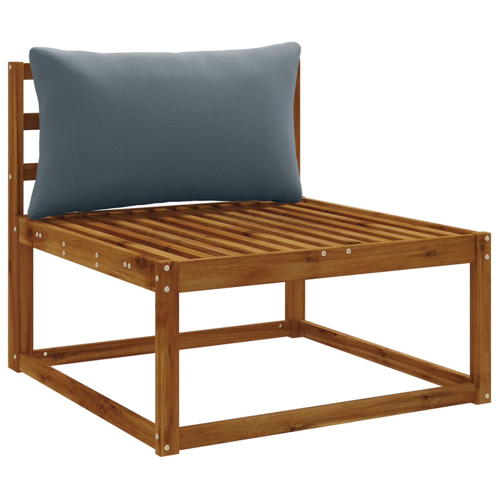 1-Delig Rugkussen PUTTEN 100% Polyester Blauw 80 x 40 x 15 cm image 3