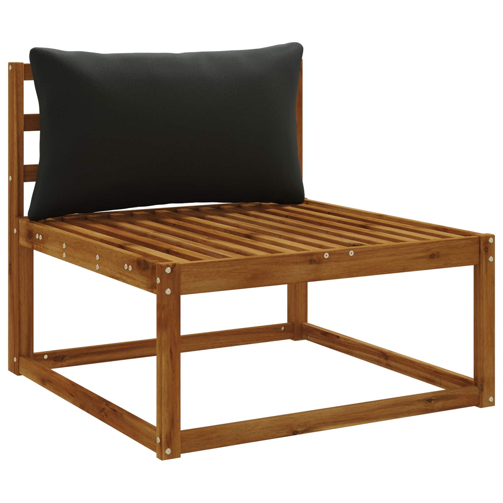 1-Delig Rugkussen PUTTEN 100% Polyester Zwart 80 x 40 x 15 cm image 3