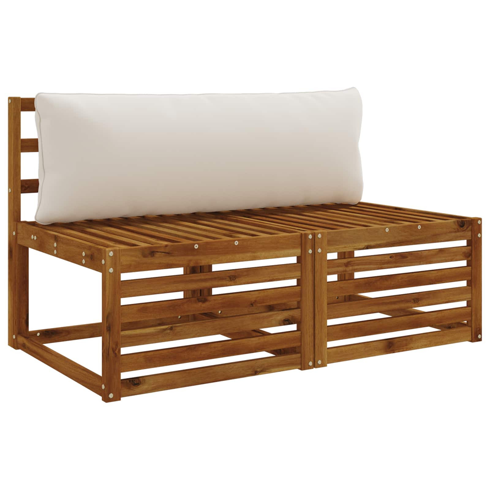 1-Delig Rugkussen PUTTEN 100% Polyester Wit 120 x 40 x 15 cm image 3
