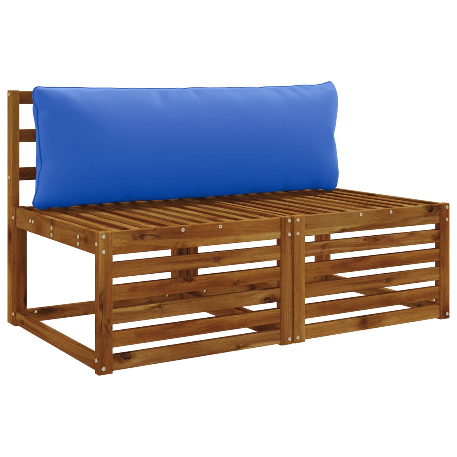 1-Delig Rugkussen PUTTEN 100% Polyester Koninklijk Blauw image 3