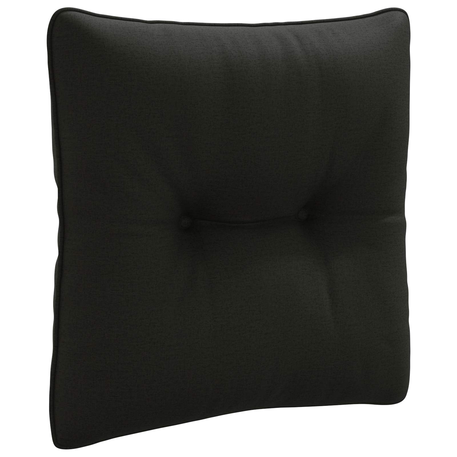 vidaXL Vankúš na chrbát PUTTEN 100% polyester Čierna 40 x 40 x 10 cm