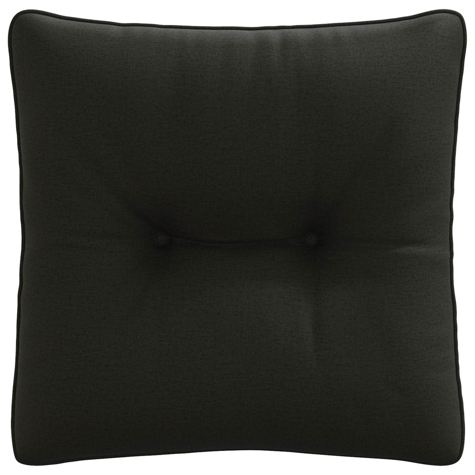 vidaXL Rugkussen PUTTEN 100% Polyester Zwart 40 x 40 x 10 cm, foto 4