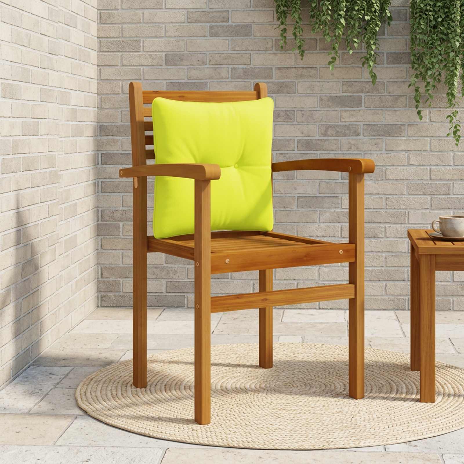 Rugkussen PUTTEN 100% Polyester Helder groen 40 x 40 x 10 cm image 1