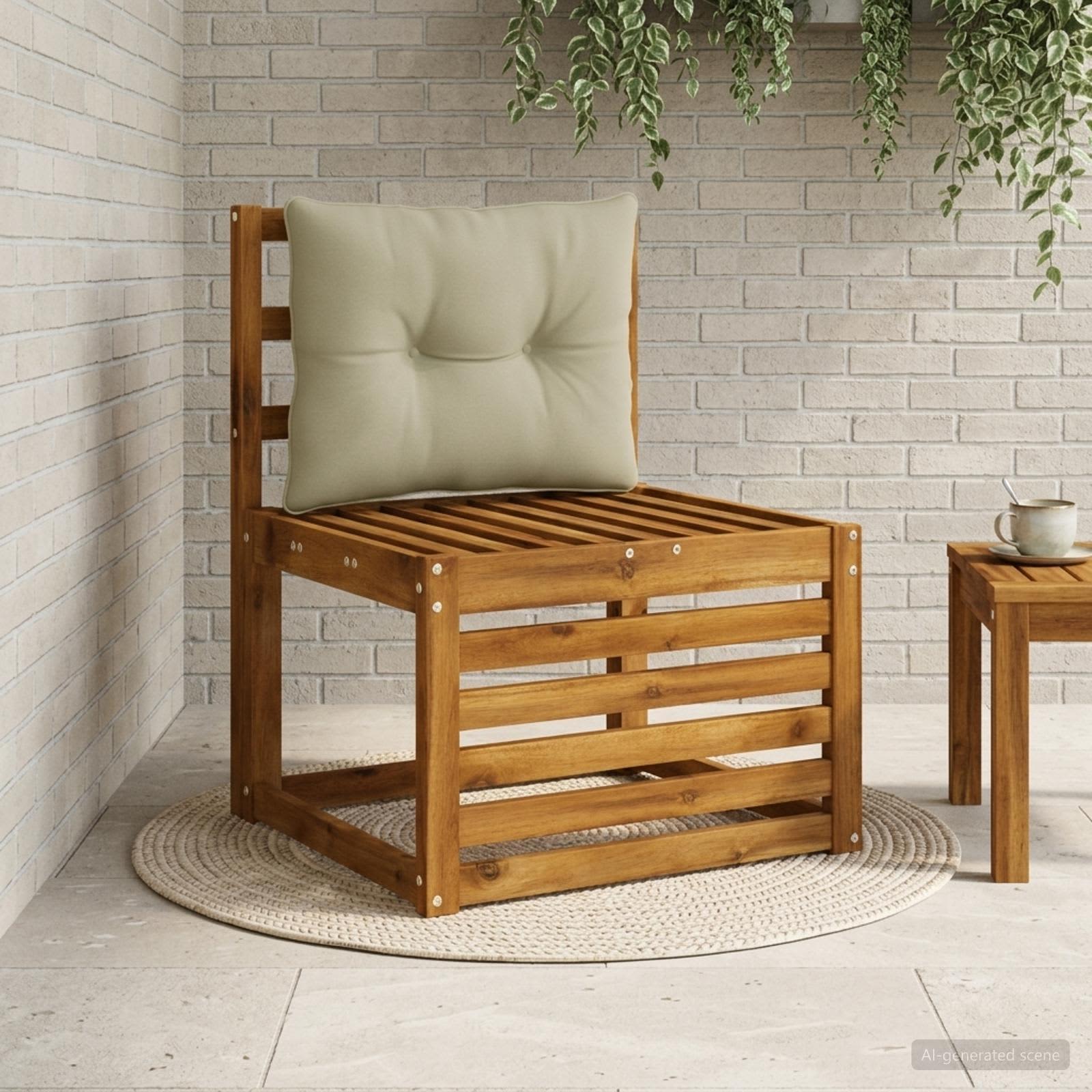 Rugkussen PUTTEN 100% Polyester Lichtgroen 60 x 40 x 10 cm image 1