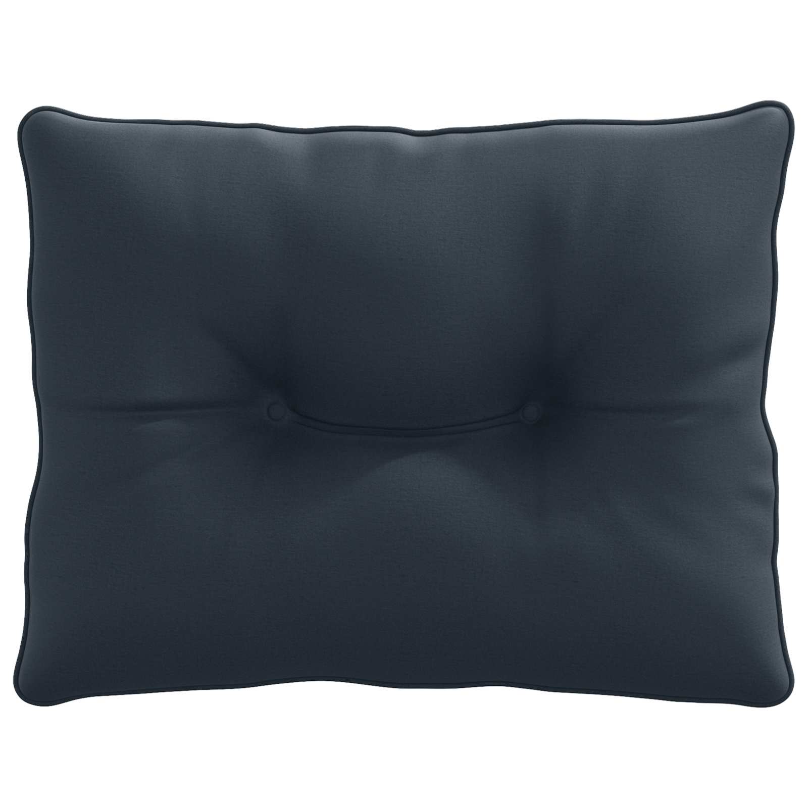 vidaXL Rugkussen PUTTEN 100% Polyester Donkerblauw 50 x 40 x 10 cm blauw, foto 4
