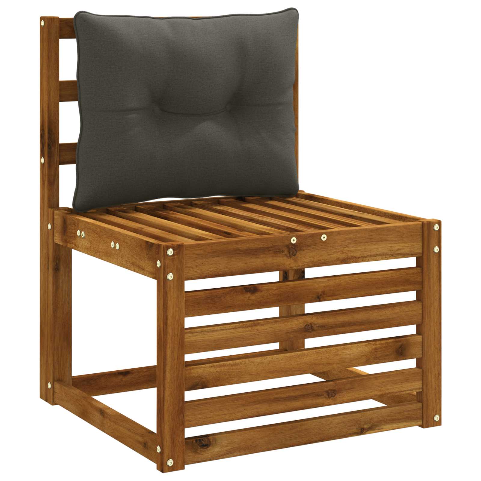 Rugkussen PUTTEN 100% Polyester Antraciet 50 x 40 x 10 cm image 3