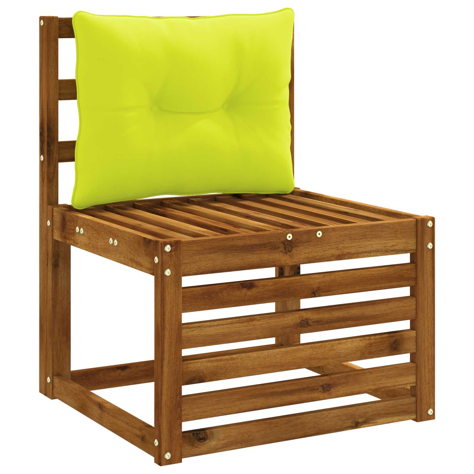 Rugkussen PUTTEN 100% Polyester Helder groen 50 x 40 x 10 cm image 3