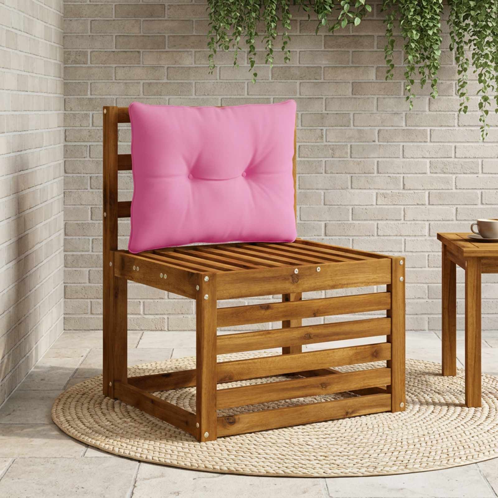 Rugkussen PUTTEN 100% Polyester Roze 50 x 40 x 10 cm image 1