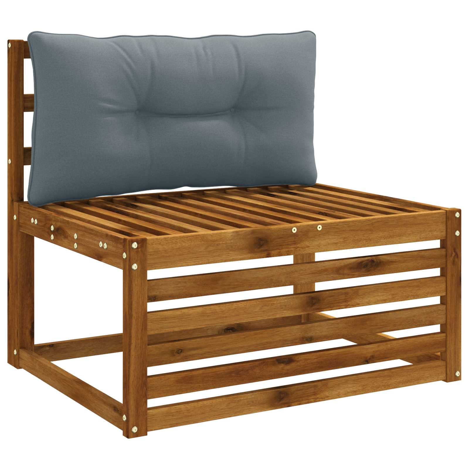 vidaXL - Rugkussen - PUTTEN - 100% - Polyester - Blauw - 70 - x - 40 - x - 10 - cm