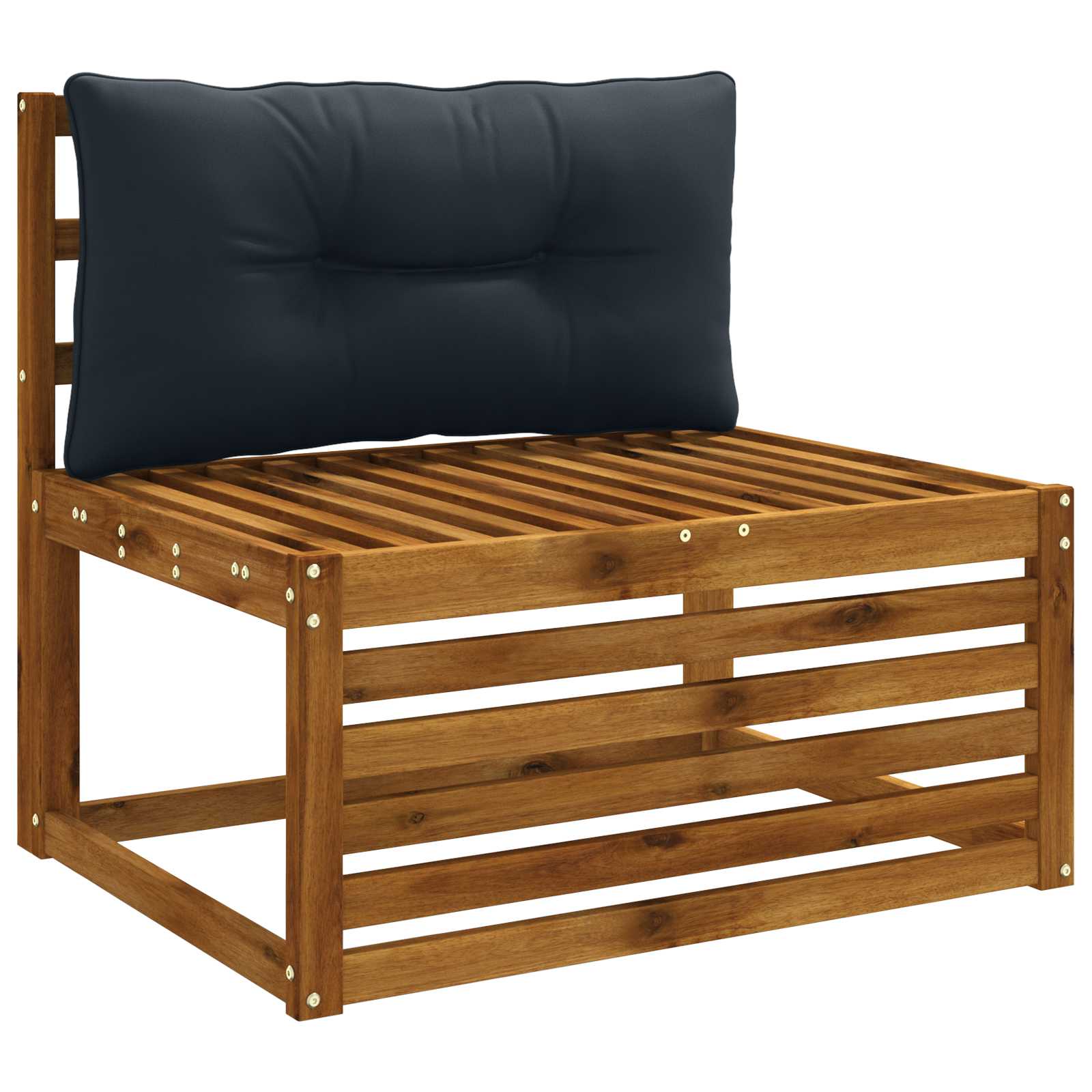 Rugkussen PUTTEN 100% Polyester Donkerblauw 70 x 40 x 10 cm image 2