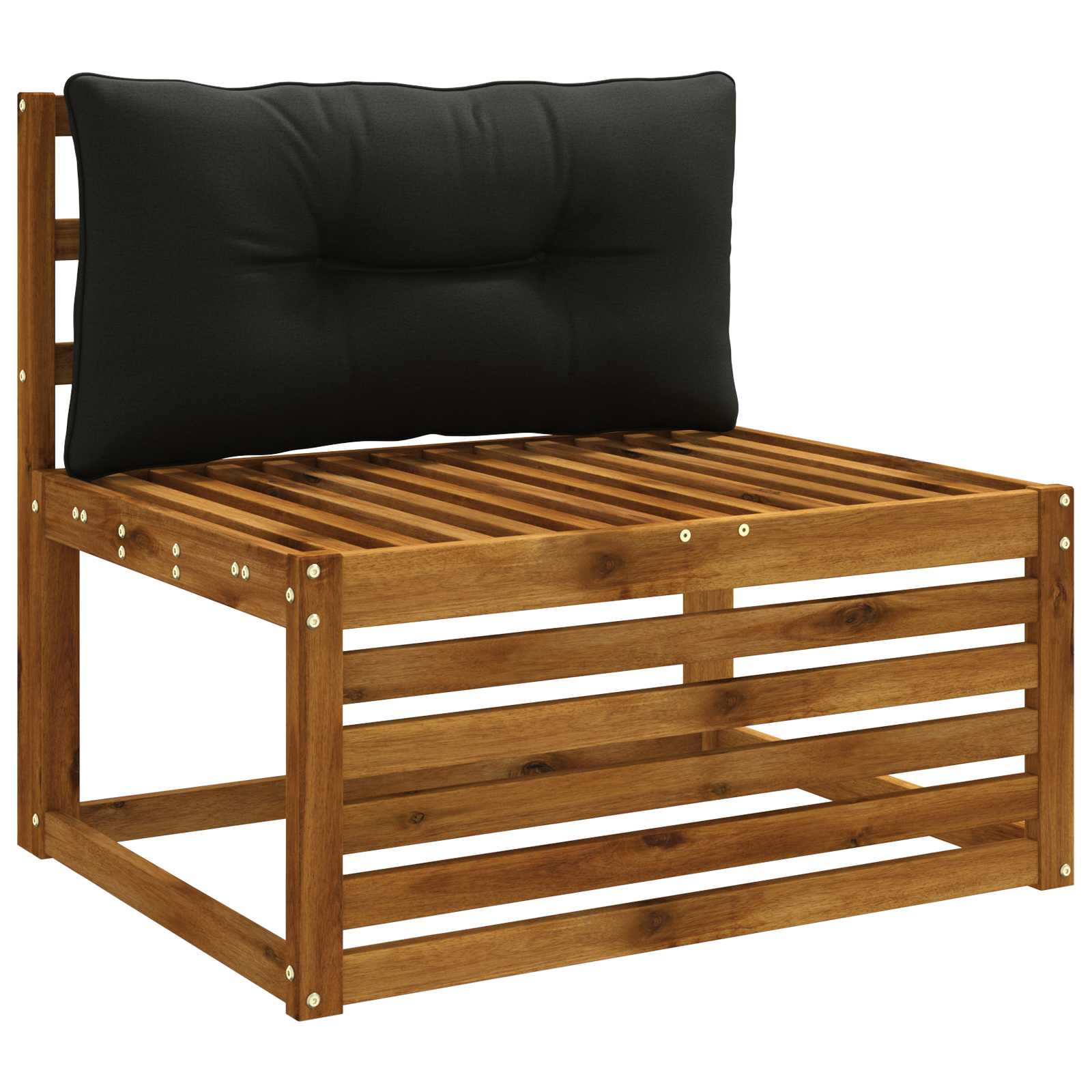 Rugkussen PUTTEN 100% Polyester Zwart 70 x 40 x 10 cm image 3