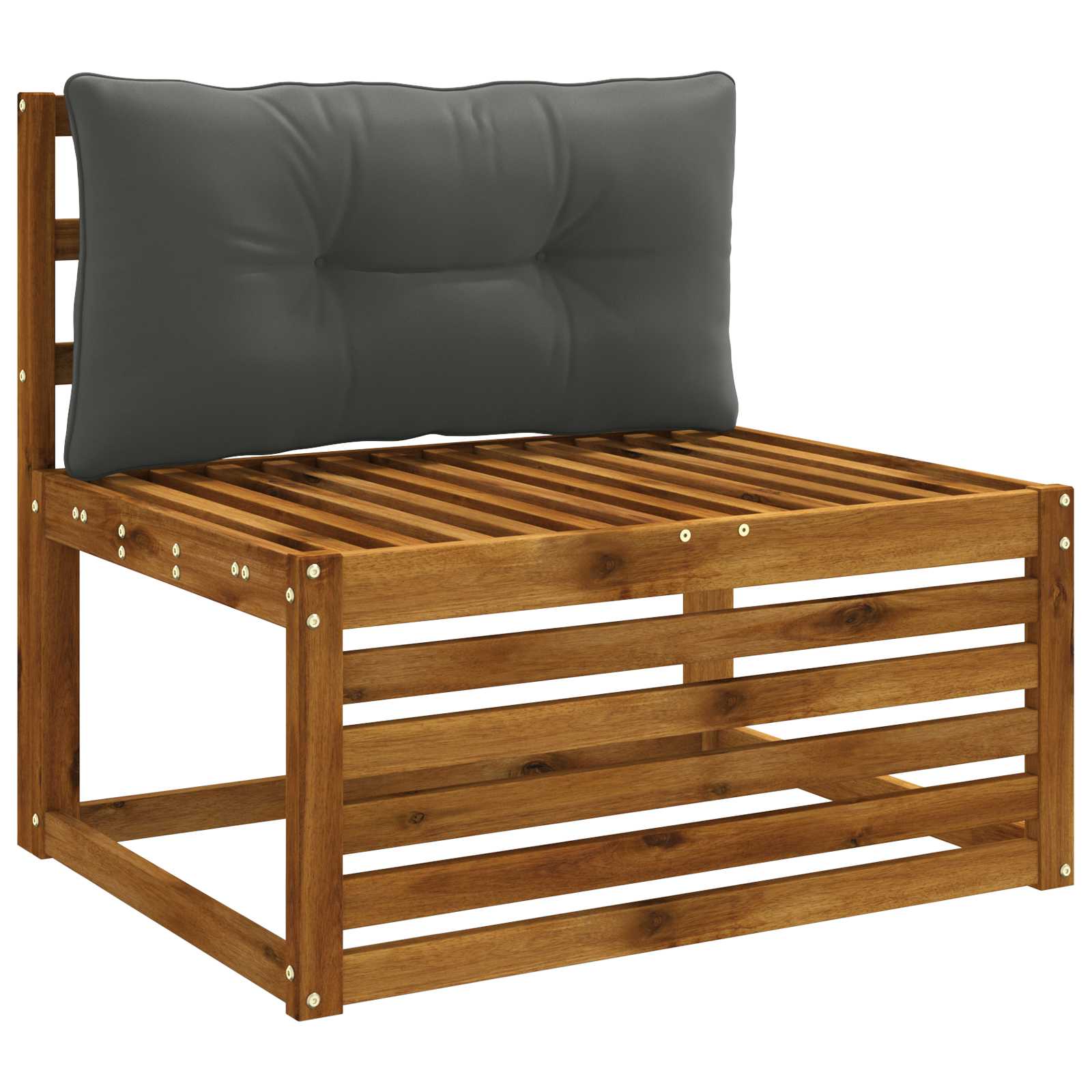 Rugkussen PUTTEN 100% Polyester Antraciet 70 x 40 x 10 cm image 3