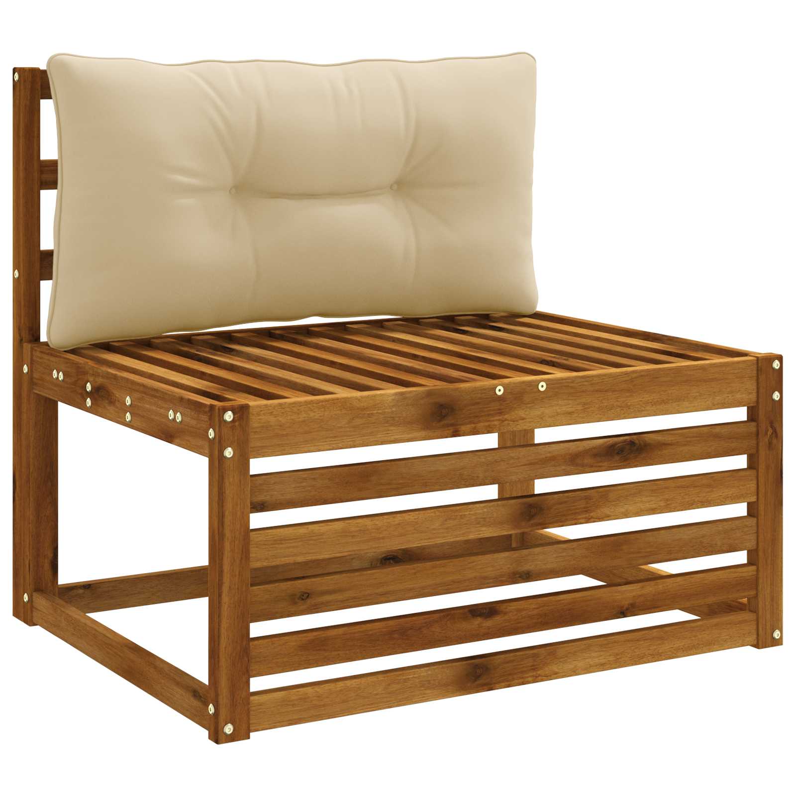 Rugkussen PUTTEN 100% Polyester Beige 80 x 40 x 10 cm image 3