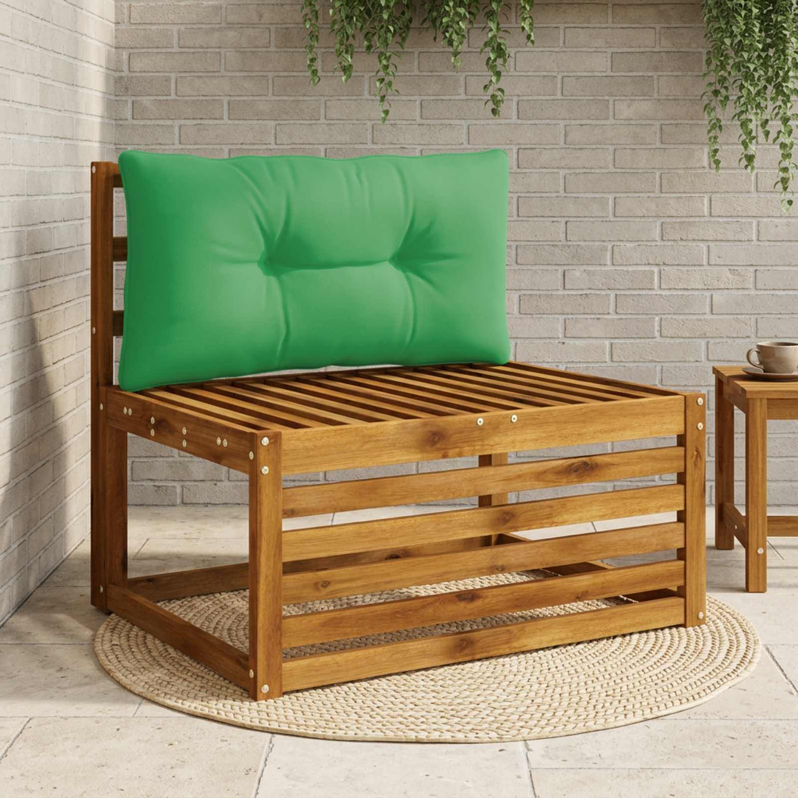 Rugkussen PUTTEN 100% Polyester Groen 80 x 40 x 10 cm image 1