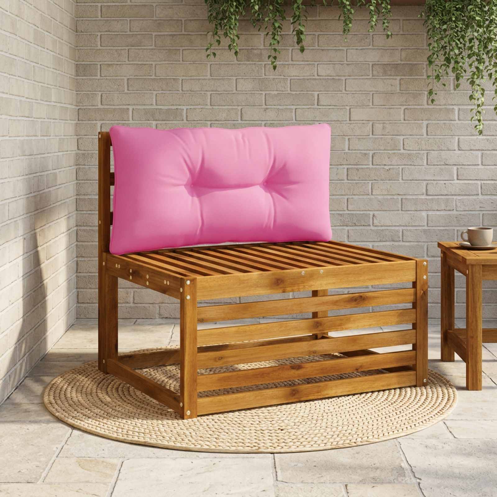 Rugkussen PUTTEN 100% Polyester Roze 80 x 40 x 10 cm image 1