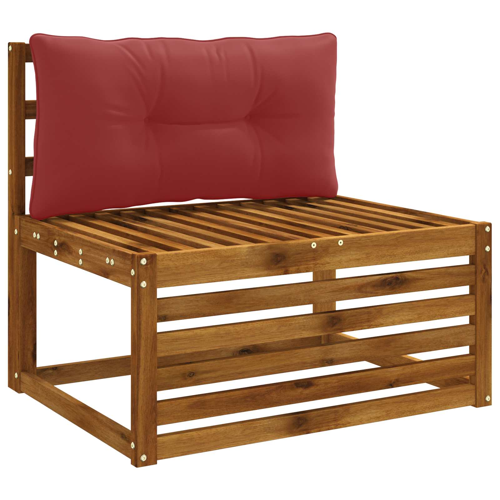 Rugkussen PUTTEN 100% Polyester Wijnrood 80 x 40 x 10 cm image 3