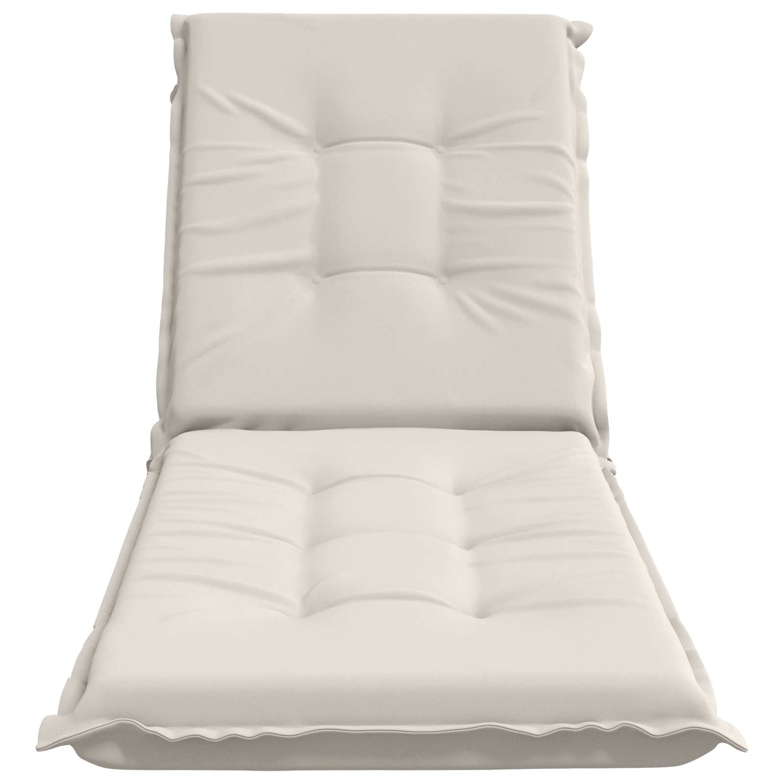 Ligstoel Kussen GEMERT 100% Polyester Wit 190 x 50 x 9 cm image 4