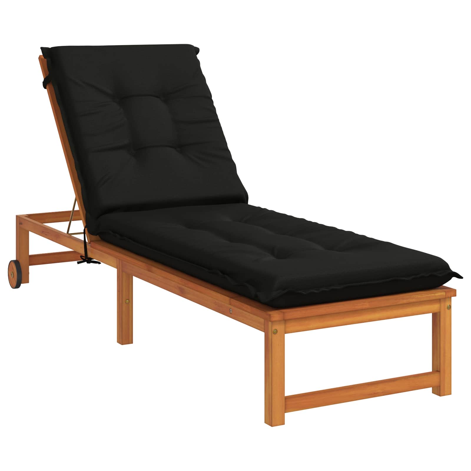 Ligstoel Kussen GEMERT 100% Polyester Zwart 190 x 50 x 9 cm image 3