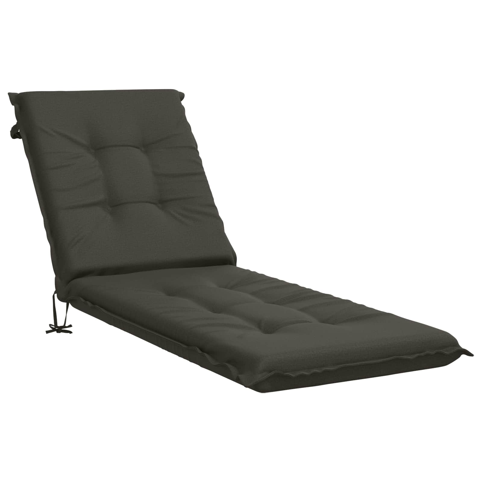 Ligstoel Kussen GEMERT 100% Polyester Antraciet 190 x 50 x 9 cm image 2