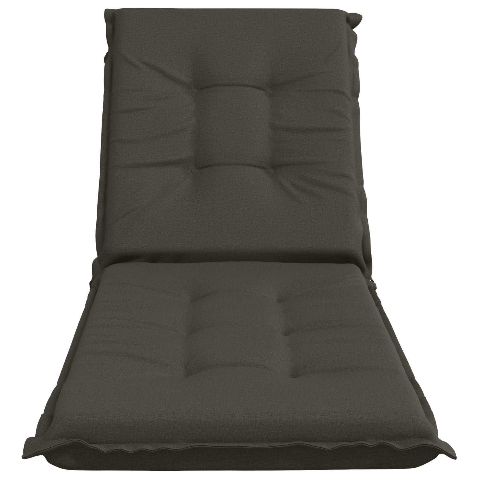 Ligstoel Kussen GEMERT 100% Polyester Antraciet 190 x 50 x 9 cm image 4