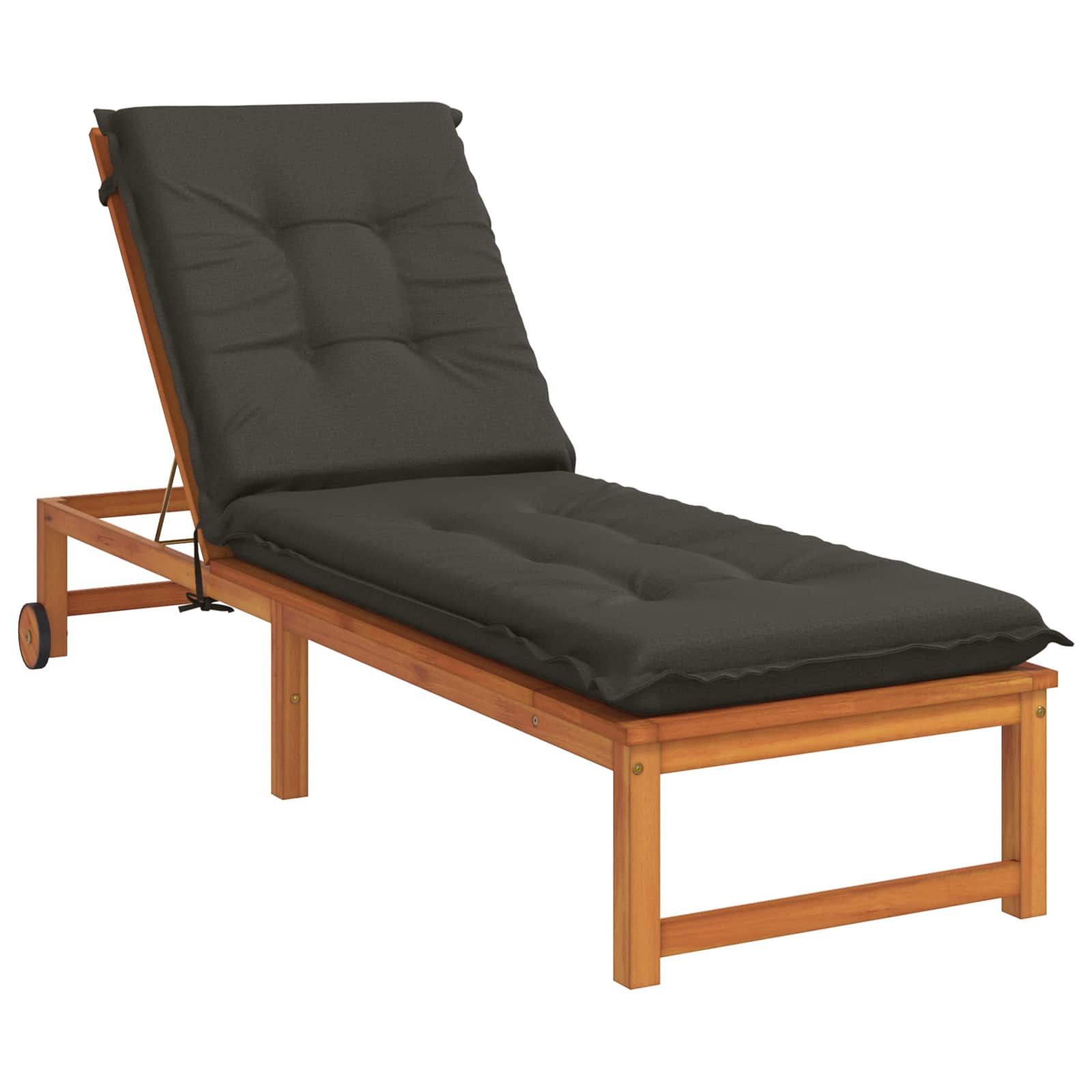 Ligstoel Kussen GEMERT 100% Polyester Antraciet 190 x 50 x 9 cm image 3