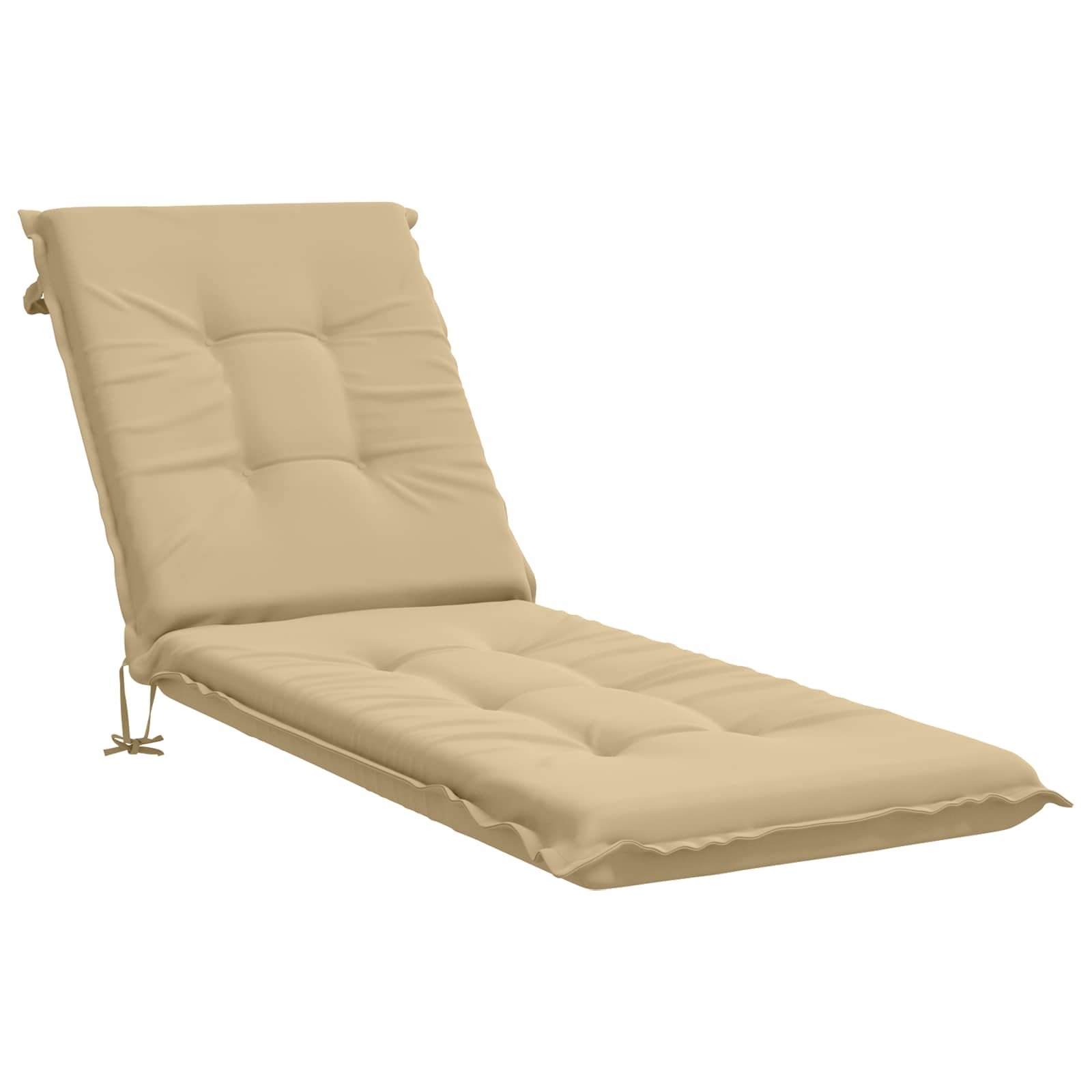 Ligstoel Kussen GEMERT 100% Polyester Beige 190 x 50 x 9 cm image 2
