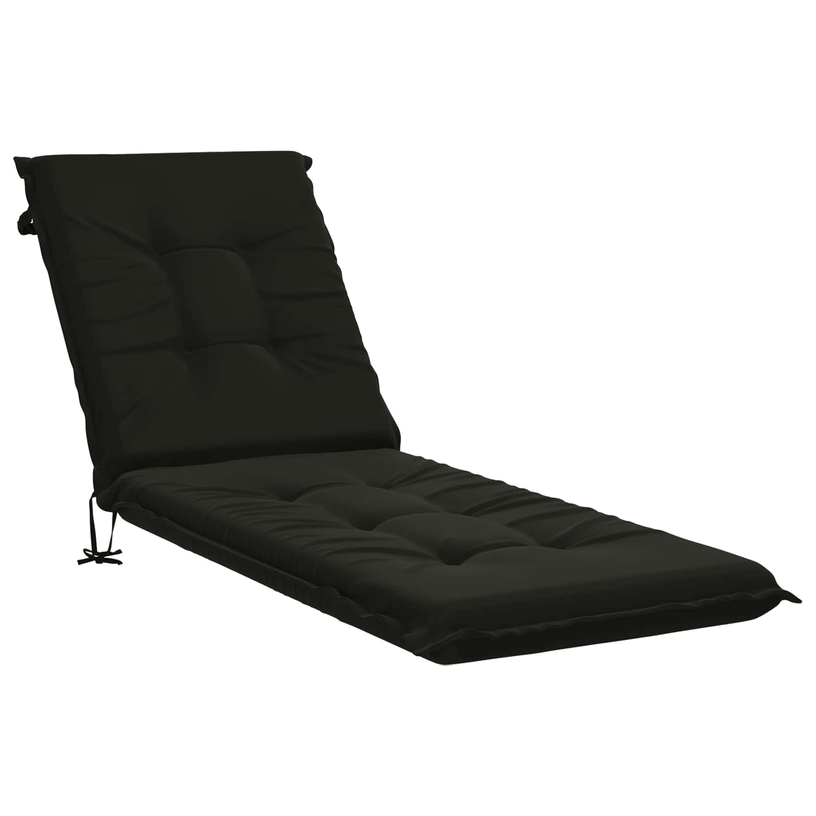 Ligstoel Kussen GEMERT 100% Polyester Zwart 190 x 50 x 9 cm image 2