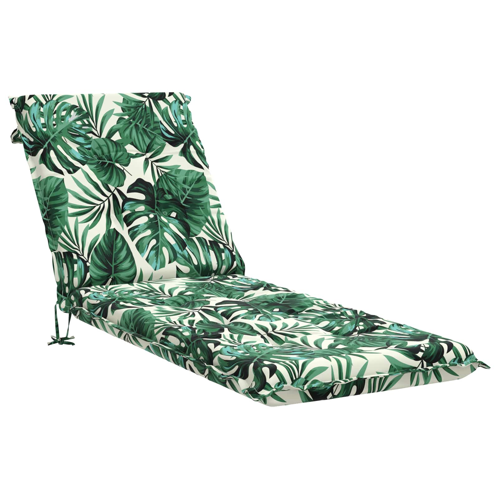 vidaXL Sonnenliege Kissen GEMERT 100 % Polyester Blattmuster – Bild 2