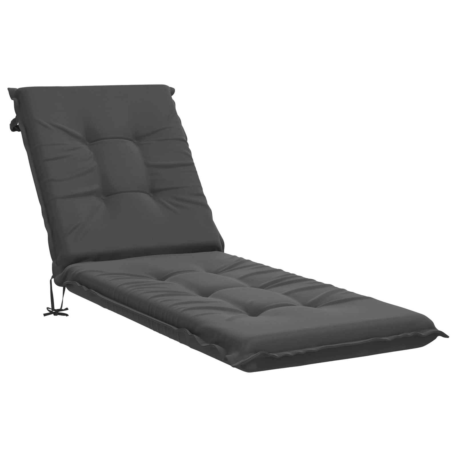 Ligstoel Kussen GEMERT 100% Polyester Antraciet 190 x 60 x 9 cm image 2