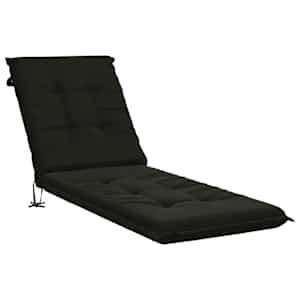vidaXL P&auml;ikesevoodi Padi GEMERT 100% Pol&uuml;ester Must 190 x 60 x 9 cm