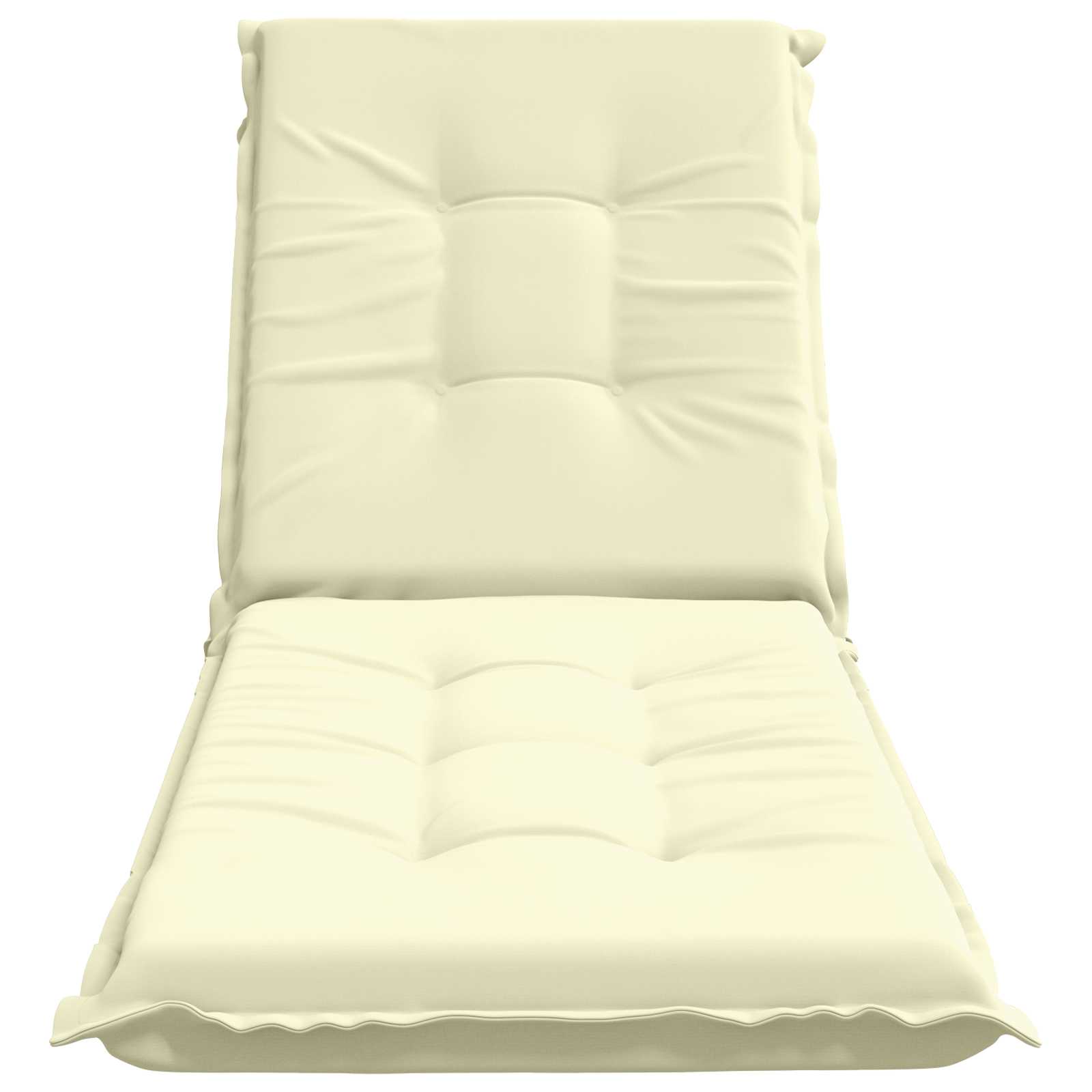 vidaXL Ligstoel Kussen GEMERT 100% Polyester Crèmekleurig, foto 4