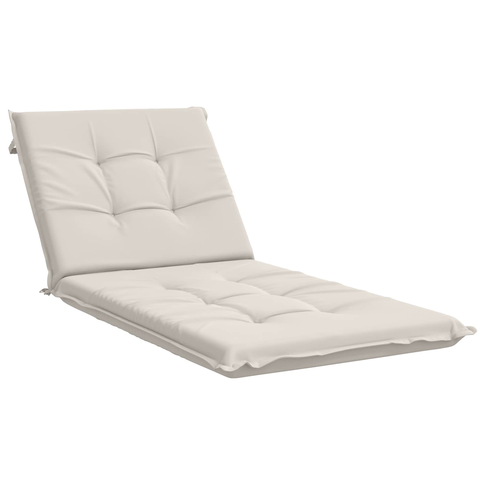 Ligstoel Kussen GEMERT 100% Polyester Wit 190 x 70 x 9 cm image 2