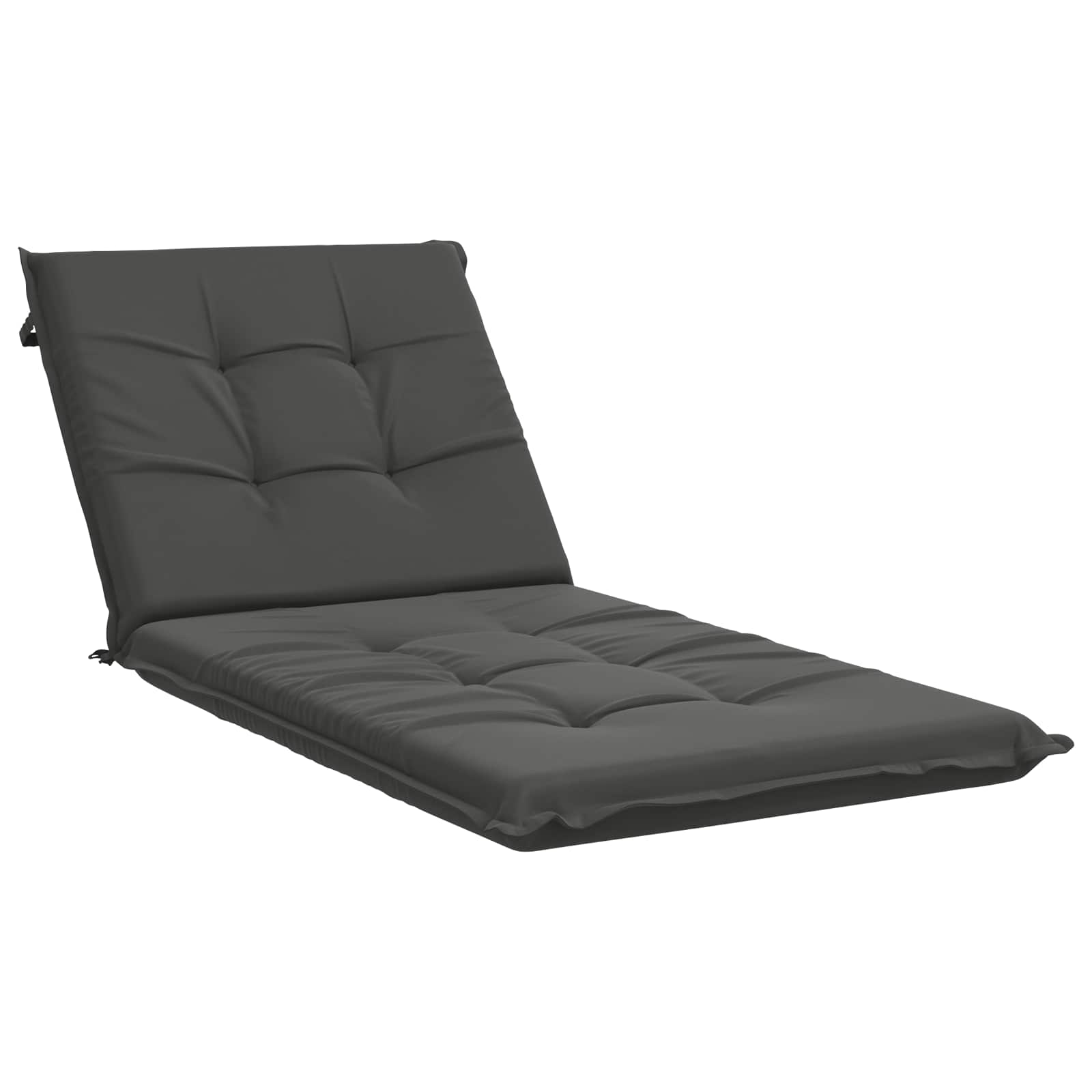 Ligstoel Kussen GEMERT 100% Polyester Antraciet 190 x 70 x 9 cm image 2